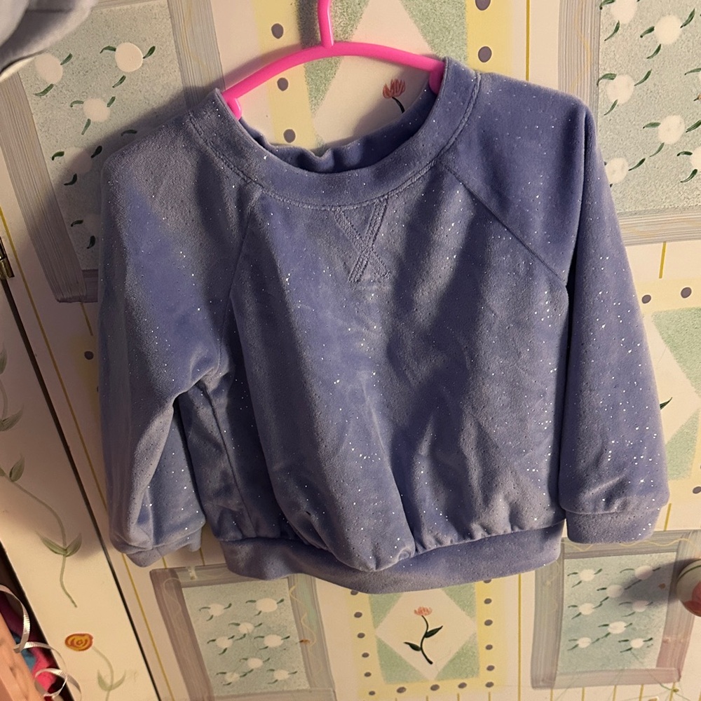 Sparkly Purple Kids Sweatshirt